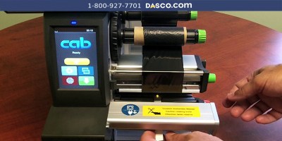 How to Load Continuous Heat Shrink in cab SQUIX Printer
